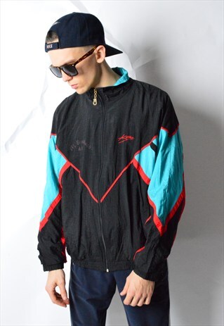 KILLTEC VINTAGE 90S COLOUR BLOCK SHELL TRACK JACKET