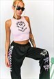 JUNGLECLUB 90'S STYLE BUTTERFLY CROP TOP
