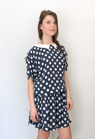VINTAGE POLKA-DOTS DRESS