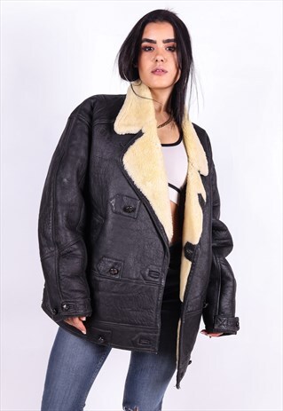 VINTAGE SHEARLING JACKET J3941