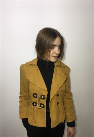 VINTAGE 90' OLDSCHOOL UNIQUE ORANGE CASUAL JACKET