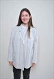 OVERSIZED BLAZER, VINTAGE WOMEN MINIMALIST SUIT JACKET