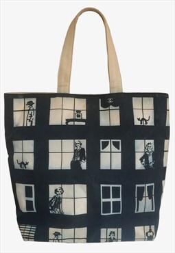 Vintage 2003 Chanel Woman In The Window Tote Bag
