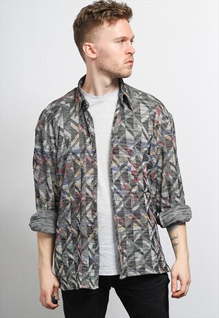 VINTAGE AZTEC PATTERNED SHIRT