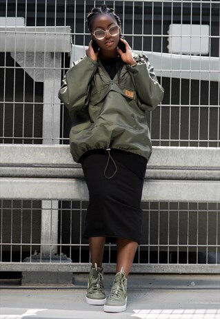 KHAKI SOFTSHELL HOODIE
