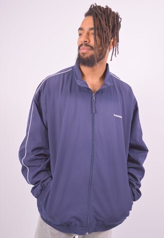 VINTAGE DIADORA TRACKSUIT TOP JACKET NAVY BLUE
