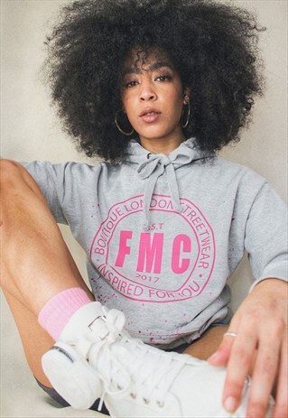 INSPIRED GREY CUSTOM HOODIE DRESS