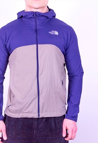 VINTAGE THE NORTH FACE JACKET IN BLUE & GREY MEDIUM