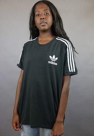 BLACK ADIDAS ORIGINALS TREFOIL T-SHIRT