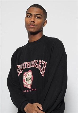 VINTAGE LEVIS LOGO SWEATSHIRT BLACK