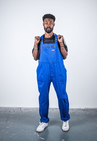 VINTAGE BLUE DENIM DUNGAREES
