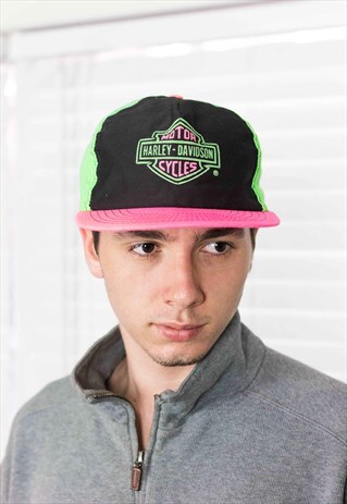 VINTAGE HARLEY-DAVIDSON CAP LOGO 90S ONE SIZE 2.0
