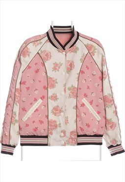 Vintage 90's Coach Bomber Jacket Reversible Button Up