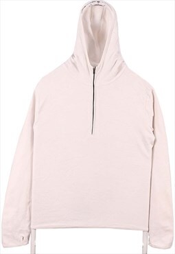 Tommy Hilfiger 90's Quarter Zip Hooded Hoodie XLarge White