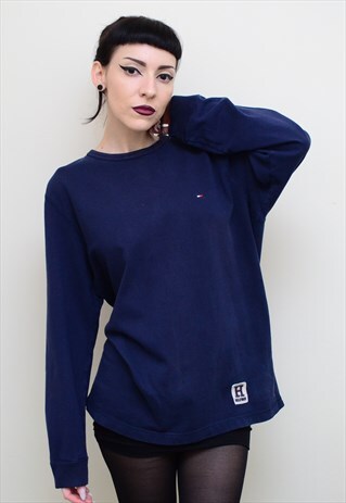 00'S NAVY TOMMY HILFIGER SLOUCHY TOP