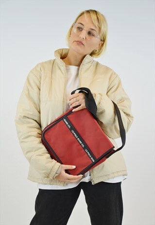 VINTAGE RALPH LAUREN RED POLO JEANS SHOULDER BAG WITH STRAP