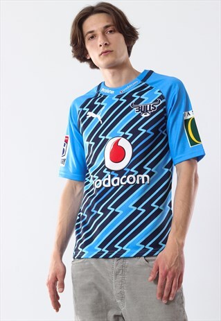 VINTAGE PUMA BULLS RUGBY SHIRT TOP BLUE 2012-13