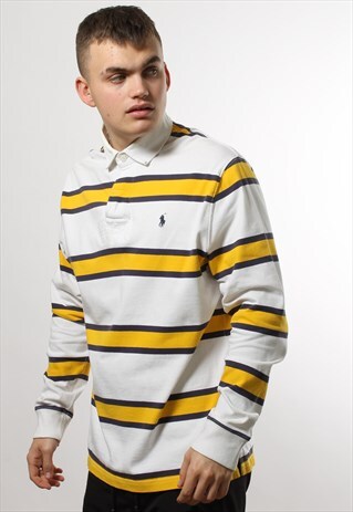 VINTAGE POLO RALPH LAUREN STRIPED RUGBY SHIRT