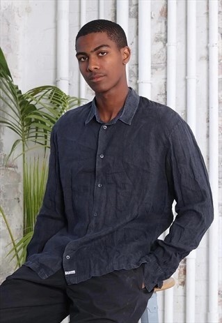 VINTAGE CP COMPANY LOGO SHIRT BLUE