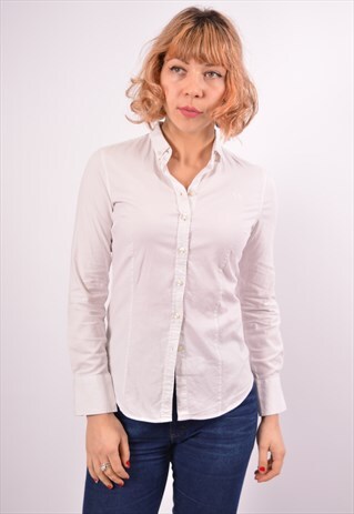 VINTAGE FRED PERRY SHIRT WHITE