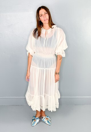 PUFF SLEEVE VICTORIANA DRESS