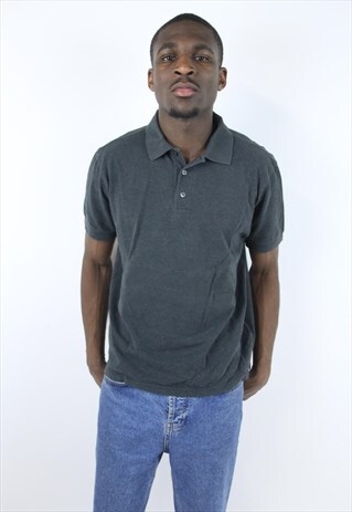 VINTAGE HUGO BOSS GREY 90'S POLO SHIRT