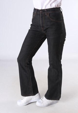 LEVIS 525 FLARE DENIM JEANS FLARED LEG UK 10 (9C5L)