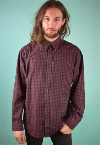 VINTAGE 90'S PATTERNED SHIRT