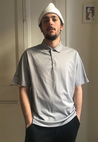 VINTAGE NIKE BEIGE DRI-FIT POLO SHIRT
