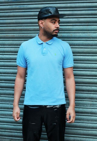 VINTAGE RALPH LAUREN BLUE POLO SHIRT