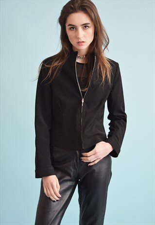 90'S RETRO GRUNGE MINIMALIST SCANDI JACKET TOP