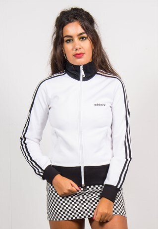 ADIDAS VINTAGE 90'S WHITE TRACKSUIT JACKET