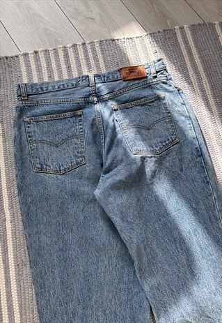 Vintage Levis 726 Blue Denim Jeans Silver Tab