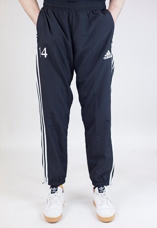 VINTAGE 90S ADIDAS BLACK TRACKSUIT BOTTOMS