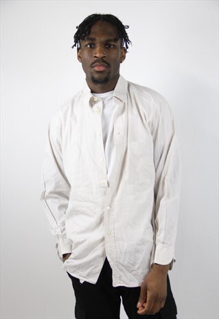 VINTAGE VALENTINO CREAM STRIPED SHIRT