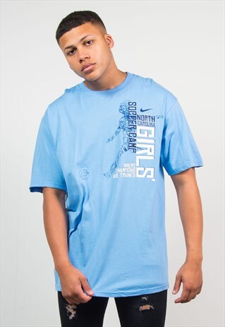 NIKE NORTH CAROLINA BLUE T-SHIRT