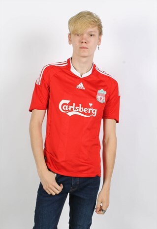 VINTAGE ADIDAS FOOTBALL SHIRT JERSEYRED