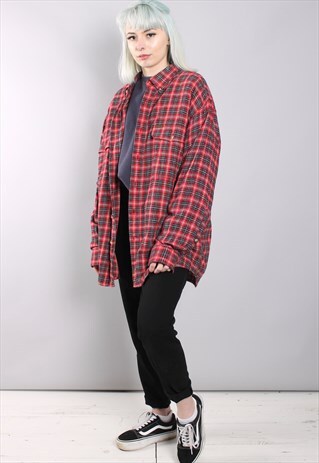 VINTAGE CHECK FLANNEL SHIRT