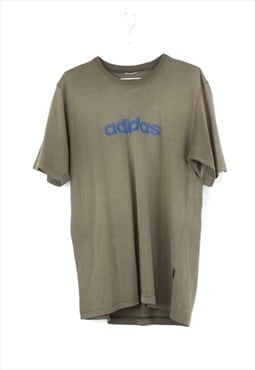Vintage Adidas T-Shirt in Green L