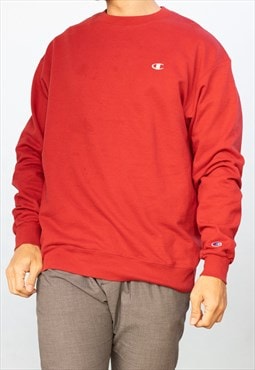 Vintage Champion Sweatshirt Classic in Red XL