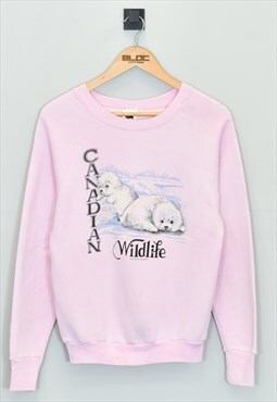 Vintage Canada Sweatshirt Pink XSmall