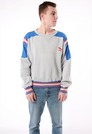 90S VINTAGE PUMA COTTON SWEATSHIRT OVERSIZED 14039