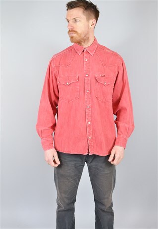VINTAGE LEE CLASSIC RED DENIM SHIRT