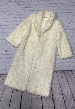 Faux Fur Long Coat Size 12