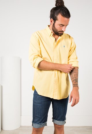 VINTAGE 80S POLO RALPH LAUREN SHIRT/ S4182