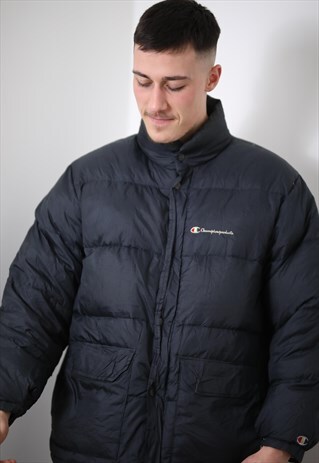 VINTAGE CHAMPION PUFFER PADDED COAT
