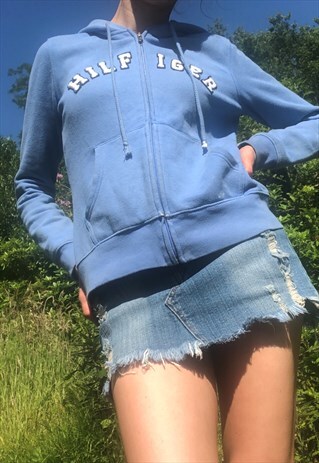 BABY BLUE TOMMY HILFIGER HOODIE
