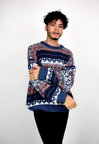 VINTAGE 90'S PATTERNED JUMPER