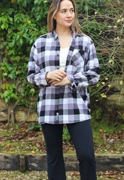 Carhartt Soft Flannel Check Plaid Tartan Shirt Shacket 