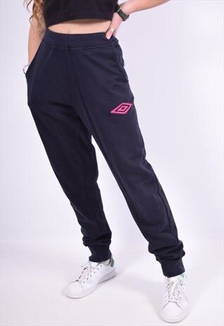 VINTAGE UMBRO TRACKSUIT TROUSERS NAVY BLUE